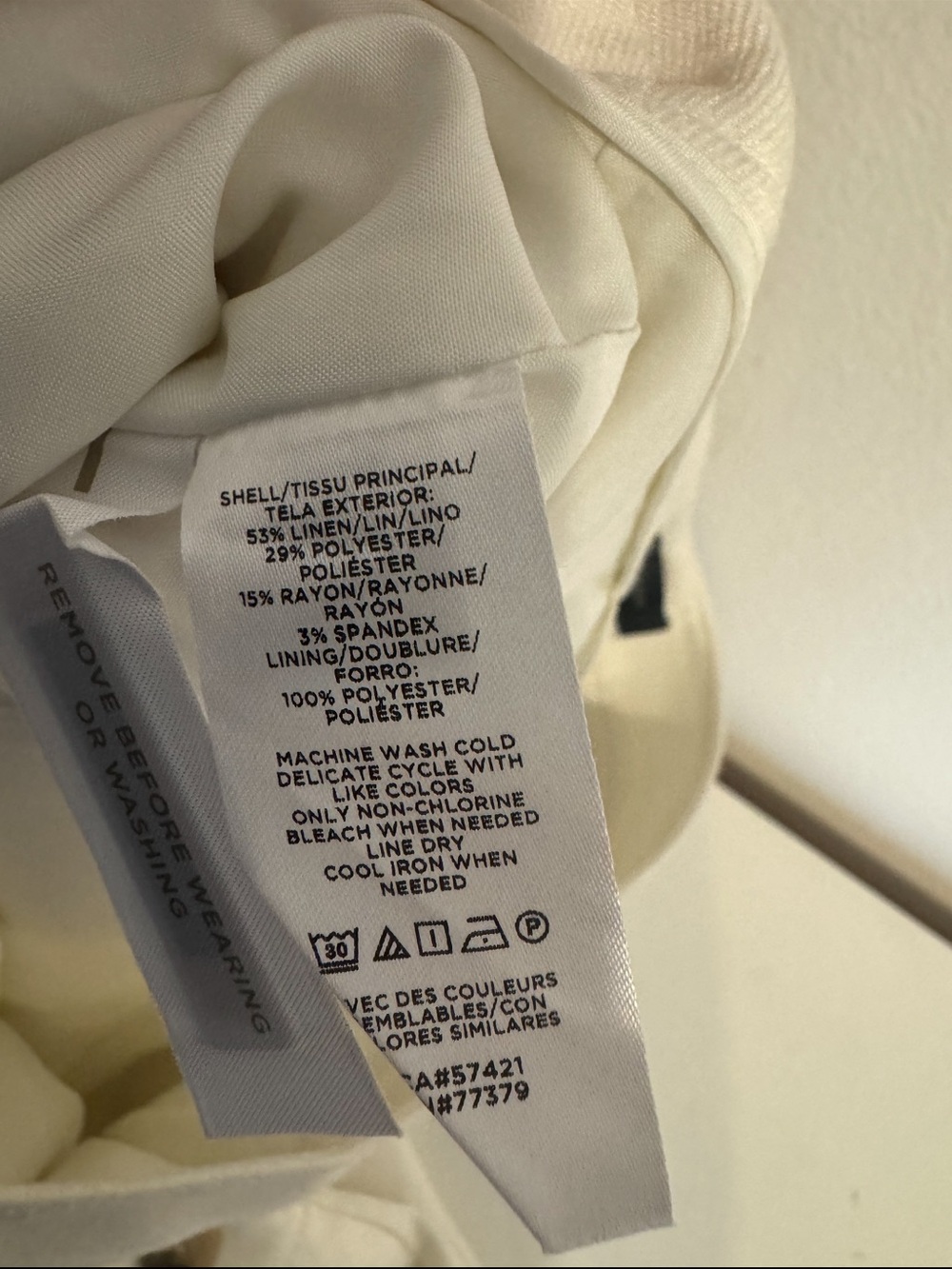 Ann Taylor Wide Leg High-Waisted Sailor Pant in
Chino White Size 8 - Picture 9 of 9